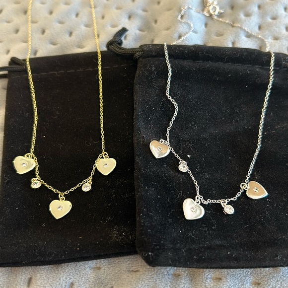SPECIAL‼️Hearts & Cubic Zirconia Charm Necklace-Boutique - Picture 2 of 7